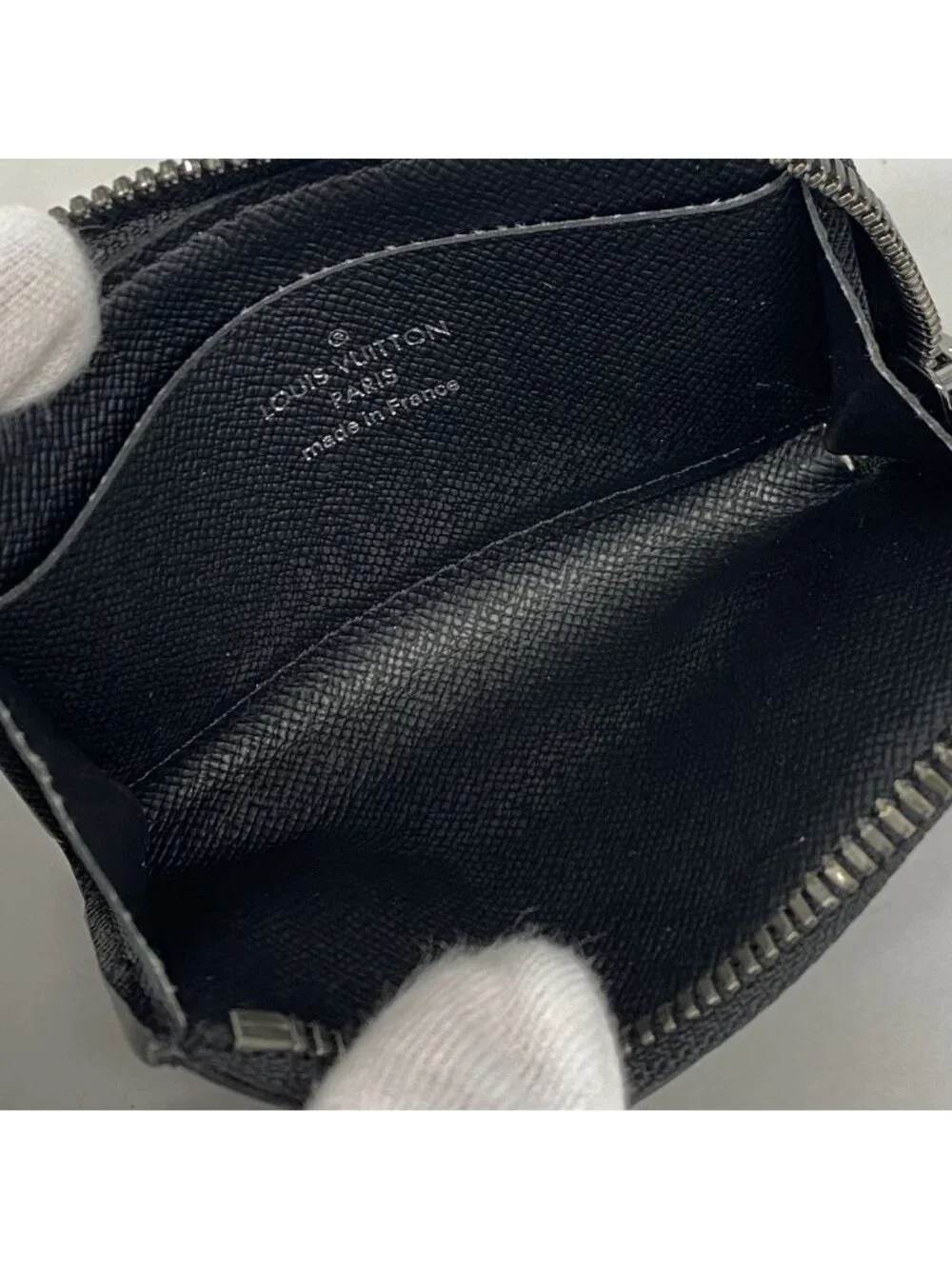 Louis Vuitton Coin Purse Monogram Eclipse Portefeuille Monnaie Jules Black